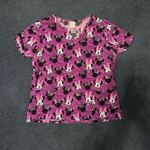 Disney Minnie Mouse Scrub Top